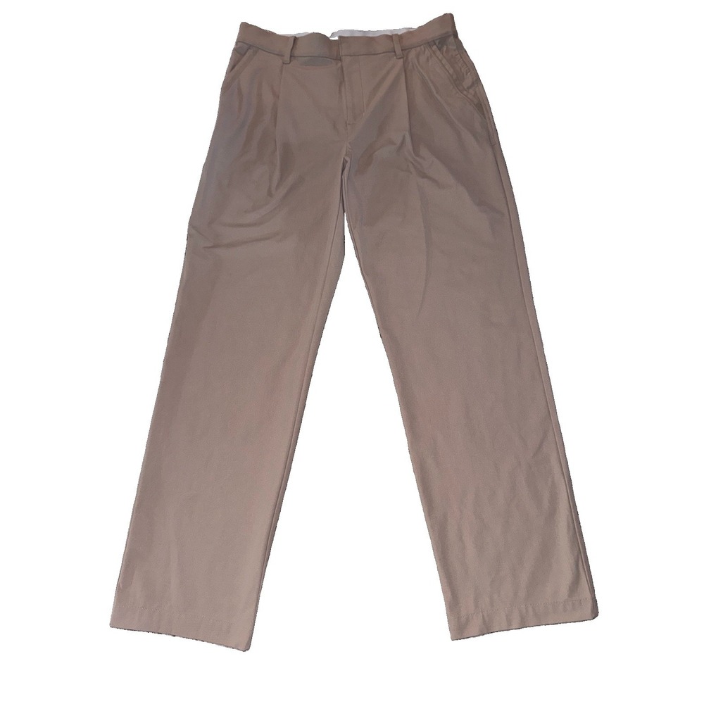 Nike Golf Dri-FIT Standard Fit Pants Mens 34x32 Tan Athletic Golf Trousers
